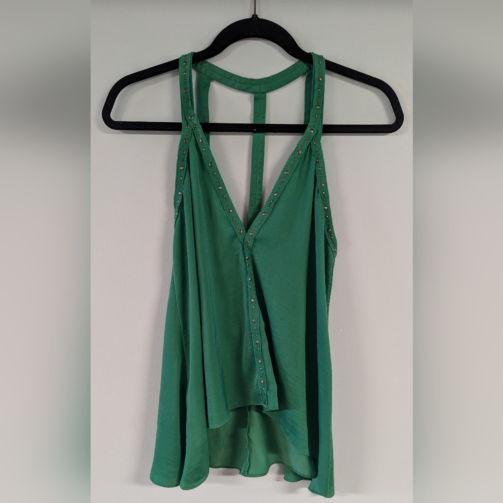 BCBG Maxazria green tank top used like new size xs